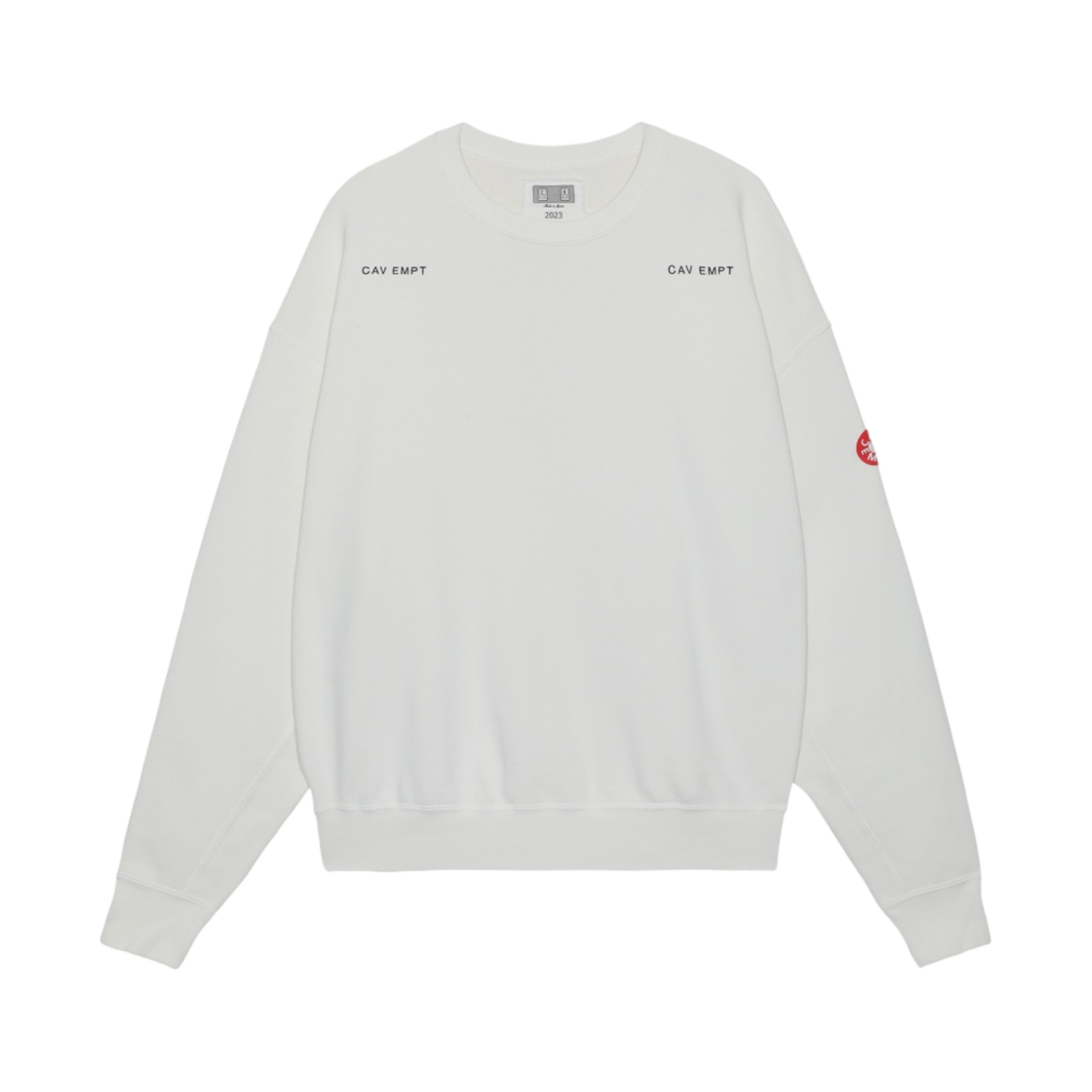카브엠트 워시드 크루넥 화이트 - 23SS(Cav Empt Washed Crew Neck White - 23SS) - 1