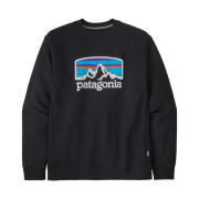 Patagonia Fitz Roy Horizons Uprisal Crew Sweatshirt Black