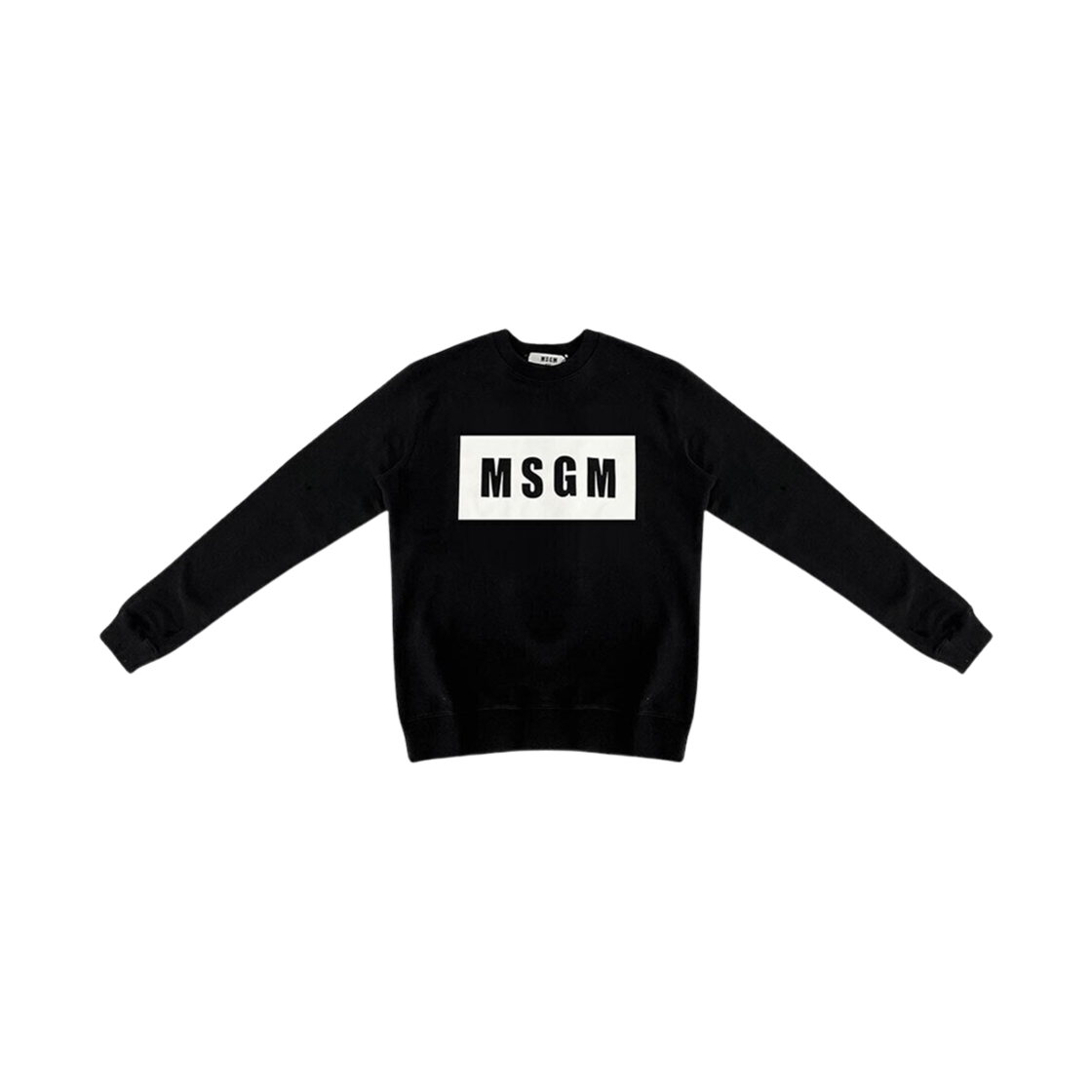 엠에스지엠 박스로고 스웨트셔츠 블랙(MSGM Box Logo Sweatshirt Black) - 1