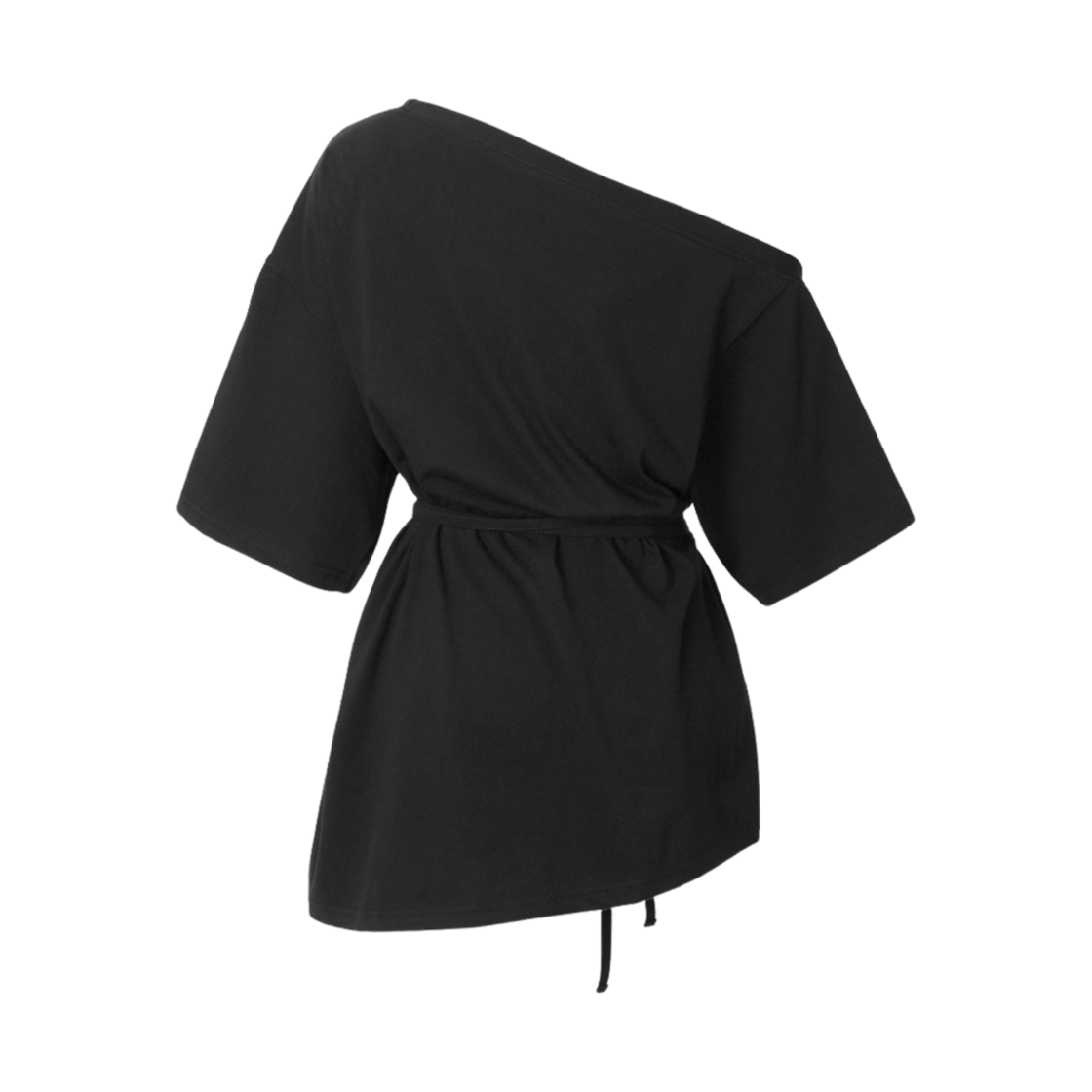 (W) 쓰리타임즈 스완 티셔츠 블랙((W) Threetimes Swan T-Shirt Black) - 2