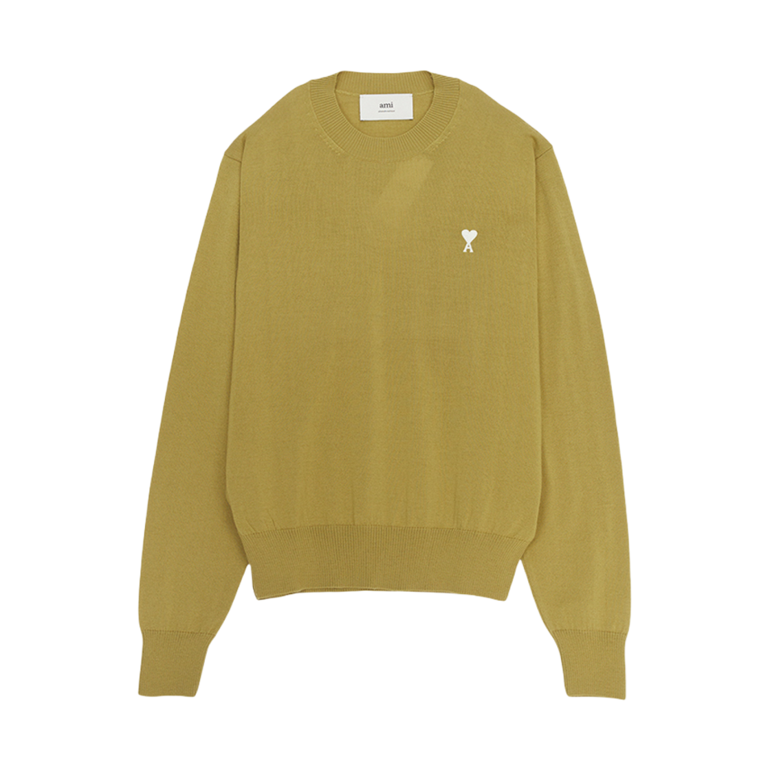 아미 스몰 하트 로고 울 크루넥 스웨터 하바나(AMI de Coeur Wool Crewneck Sweater Havana) - 1