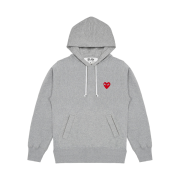 (W) Play Comme des Garcons Hooded Sweatshirt Grey