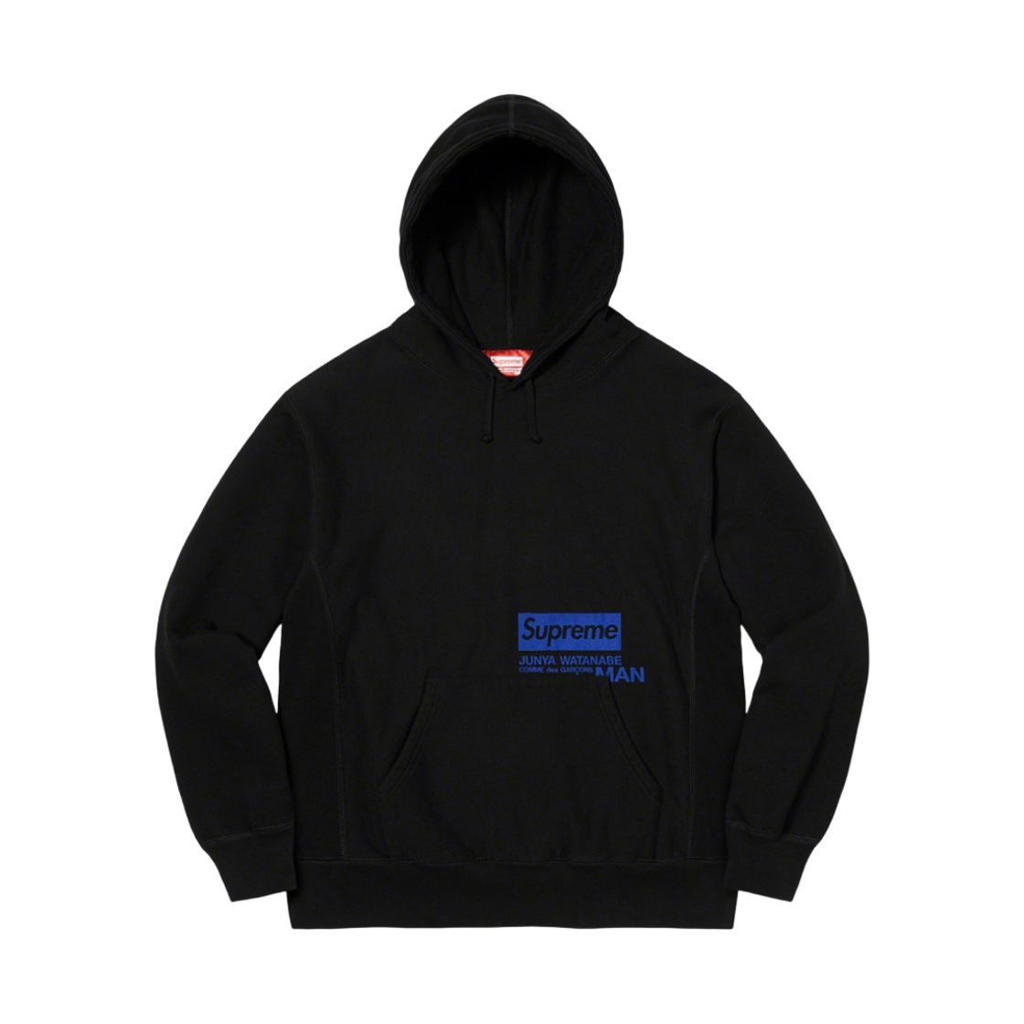 슈프림 x 꼼데가르송 준야 와타나베 맨 후드 스웨트셔츠 블랙 - 21FW(Supreme x Comme des Garcons Junya Watanabe Man Hooded Sweatshirt Black - 21FW)