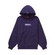 Supreme Box Logo Hooded Sweatshirt Dark Purple - 23FW