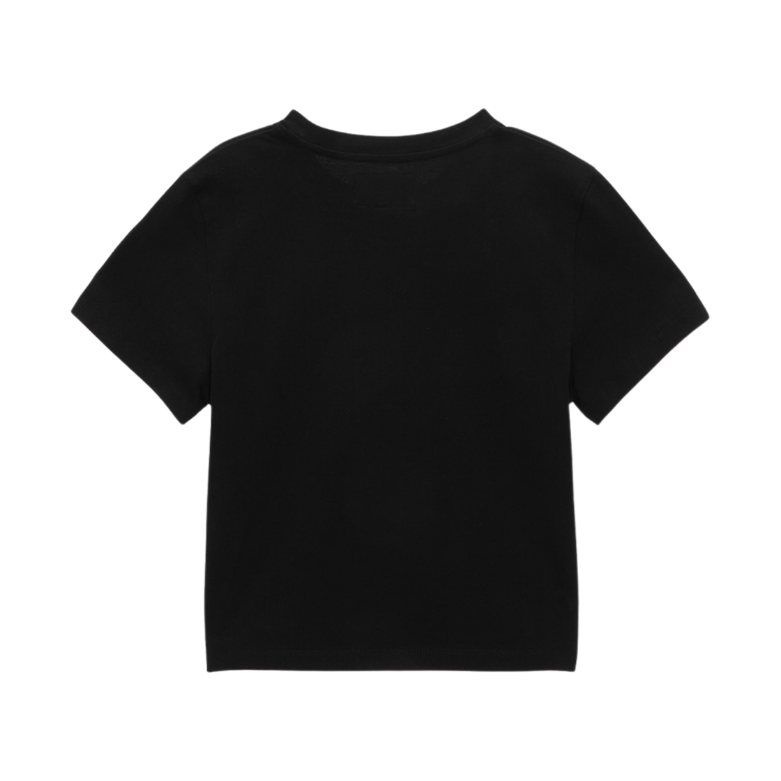 (W) 마뗑킴 씬 타이포 크롭 탑 블랙((W) Matin Kim Thin Typo Crop Top Black) - 2