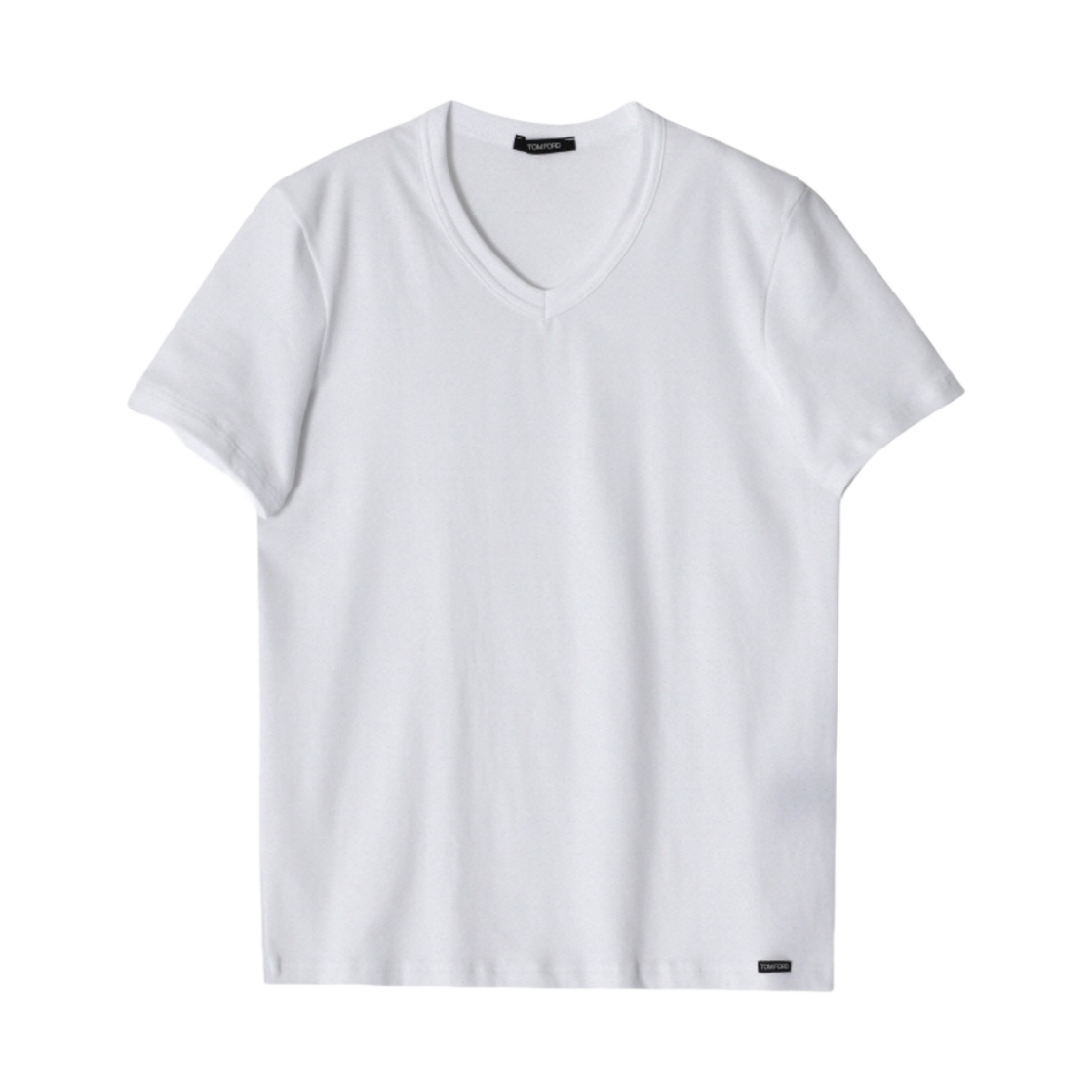 T4M09-104-100 Tom Ford Cotton V-Neck T-Shirt White
