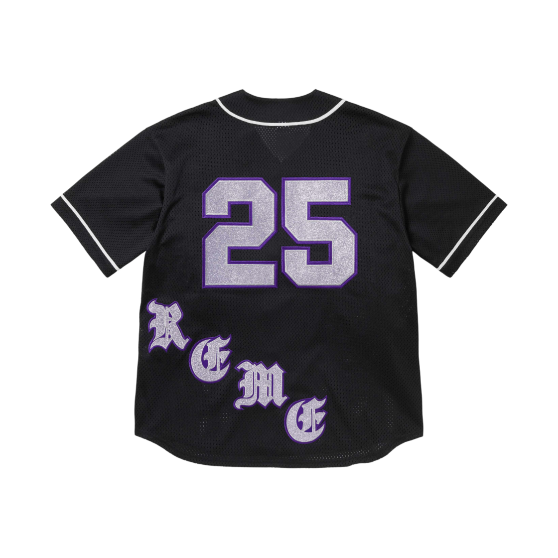 슈프림 올드 잉글리쉬 베이스볼 저지 블랙 - 25SS(Supreme Old English Baseball Jersey Black - 25SS)