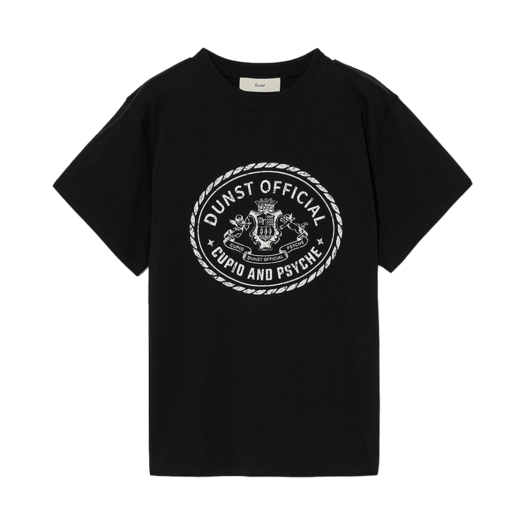 UDTS5B121BK_M_ Dunst Unisex Cupid Campus T-Shirt Black