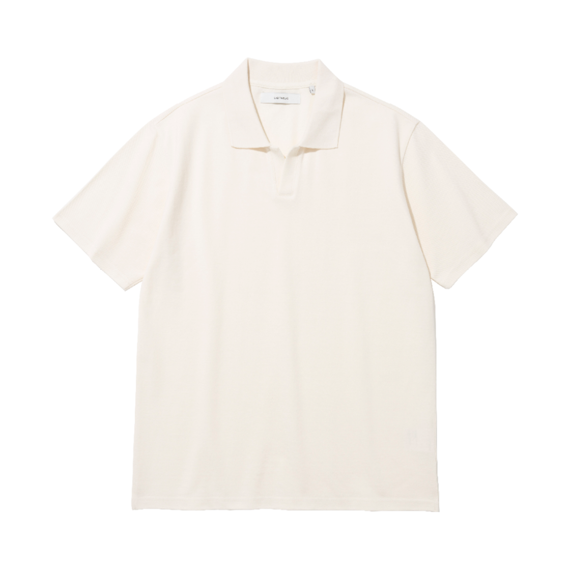 랩트웰브 오버핏 피케 티셔츠 크림(LAB TWELVE Overfit Pique Shirt Cream)