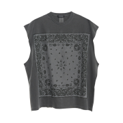 Peaceminusone Bandana Sleeveless Charcoal