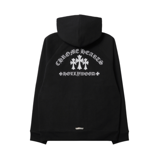- Chrome Hearts Cemetary Hollywood Zip-Up Hoodie Black