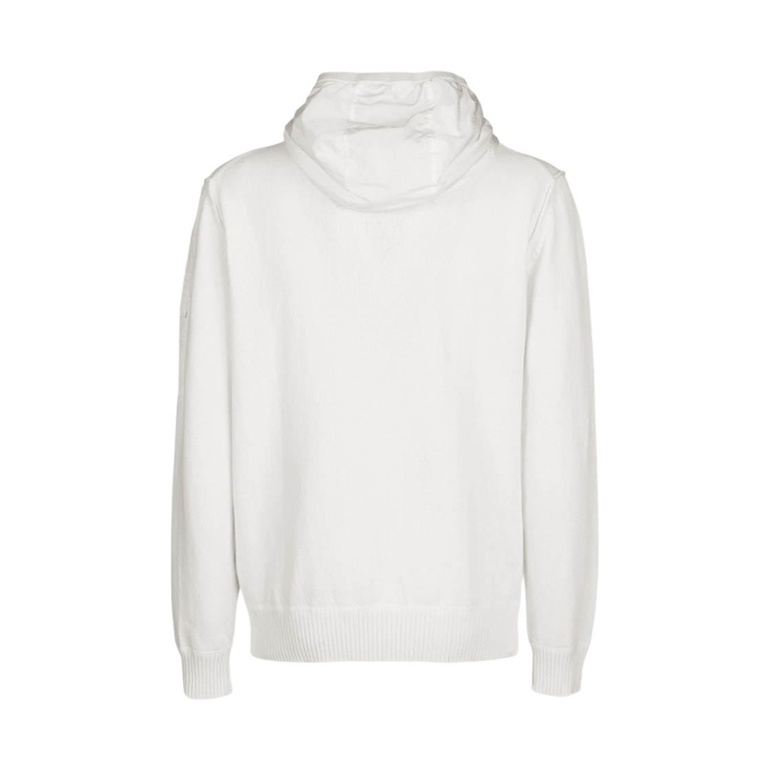 C.P. 컴퍼니 코튼 믹스 후드 가디건 거즈 화이트 - 23SS(C.P. Company Cotton Mixed Hooded Cardigan Gauze White - 23SS) - 2