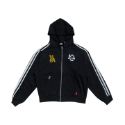 PACOSPLY Sports Zip Up Hoodie Black