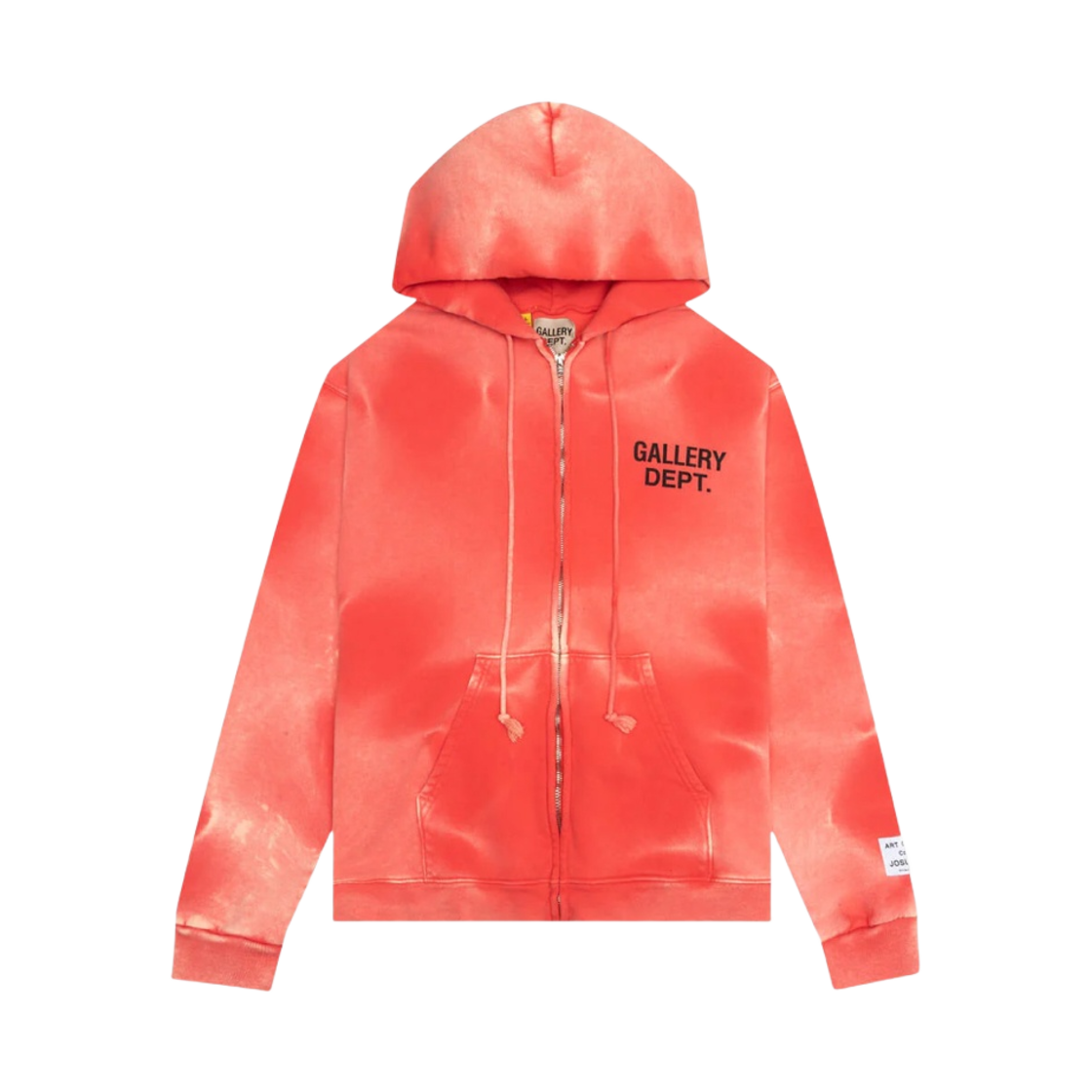 갤러리 디파트먼트 선페이디드 로고 집업 레드(Gallery Dept. Sunfaded Logo Zip-Up Red) - 1