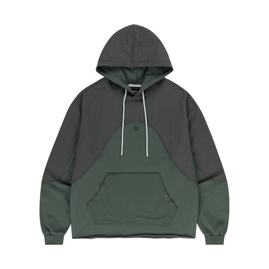 24Q3ODUHD21KH OFFGRID Curved Incision Heavy Sweat Hoodie Khaki