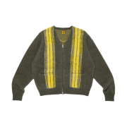 Human Made Zip-Up Cardigan Green