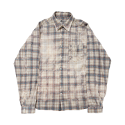 GRAILZ Bleached Plaid Summer Shirts Blue
