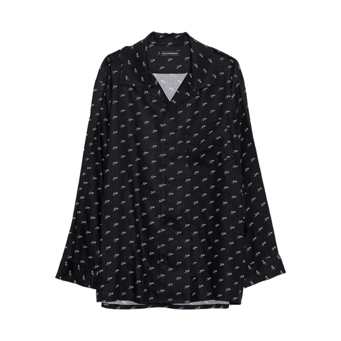 PMOSH074BK Peaceminusone Rayon Shirt #2 Black