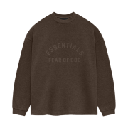 Essentials Heavy Long Sleeve T-Shirt Heather Wood - 24SS