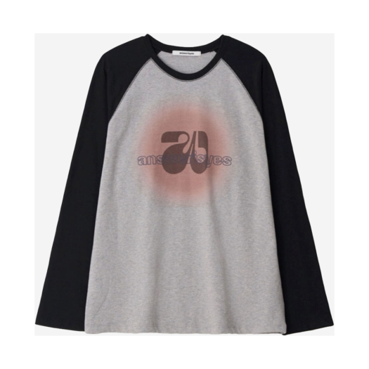 1000232000333 answerisyes Shadow long sleeve t-shirt Gray/Black