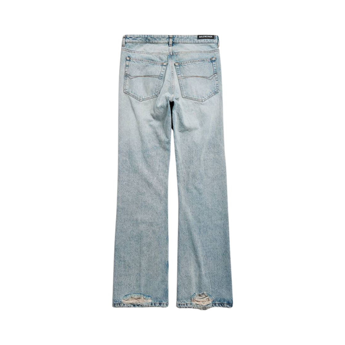 발렌시아가 로우 웨이스트 스트레이트 팬츠 라이트 블루(Balenciaga Low Waist Straight Pants Light Blue) - 2