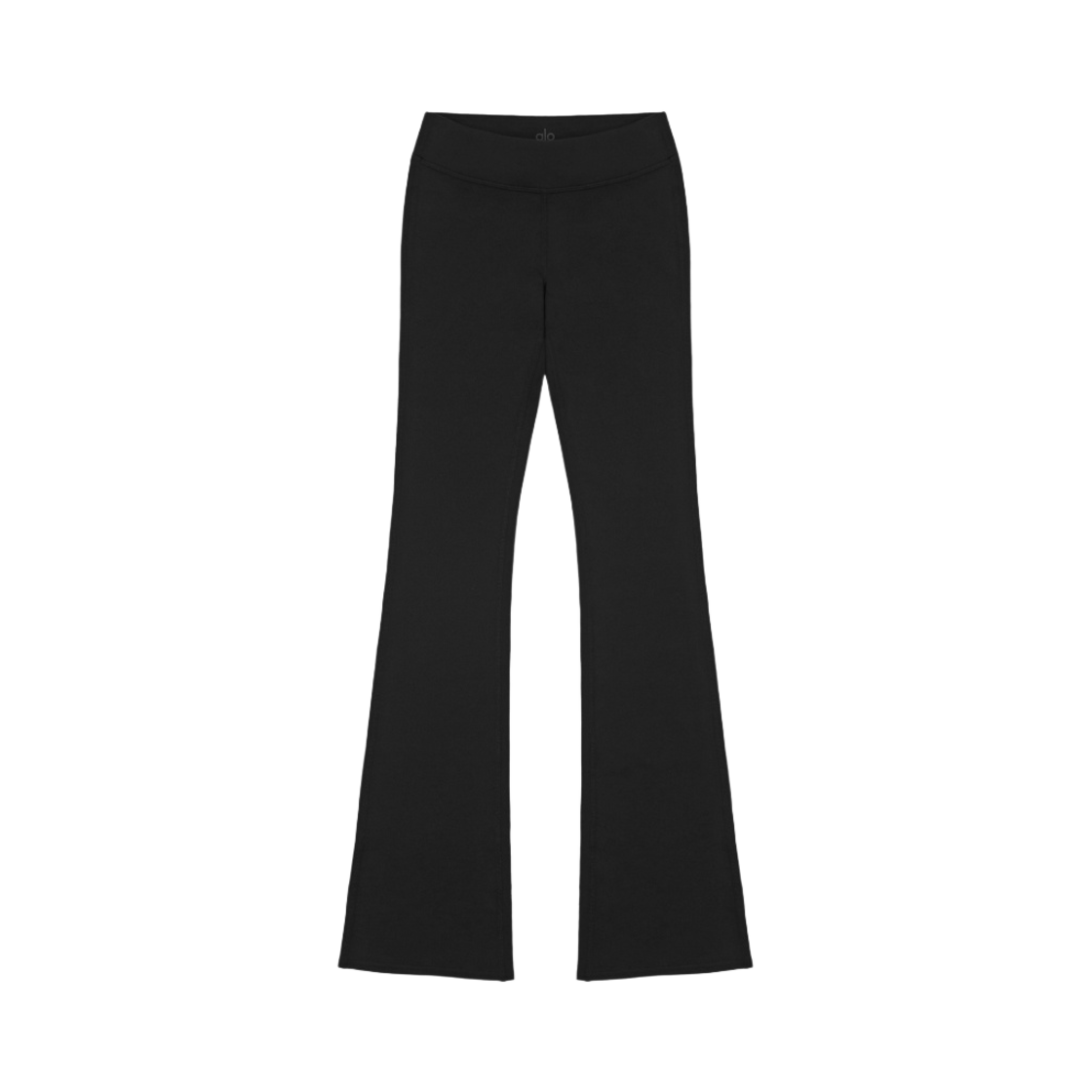 (W) 알로 요가 에어브러쉬 로우 라이즈 부츠컷 레깅스 블랙((W) Alo Yoga Airbrush Low Rise Bootcut Leggings Black)