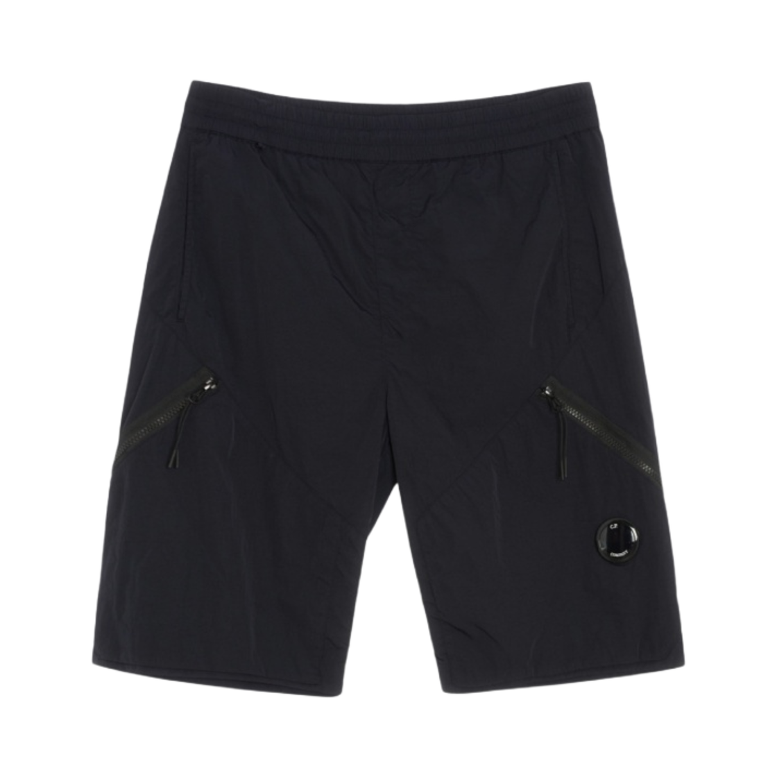 14CMBE232A005904G888 C.P. Company Chrome-R Zipped Shorts Eclipse Blue - 23SS