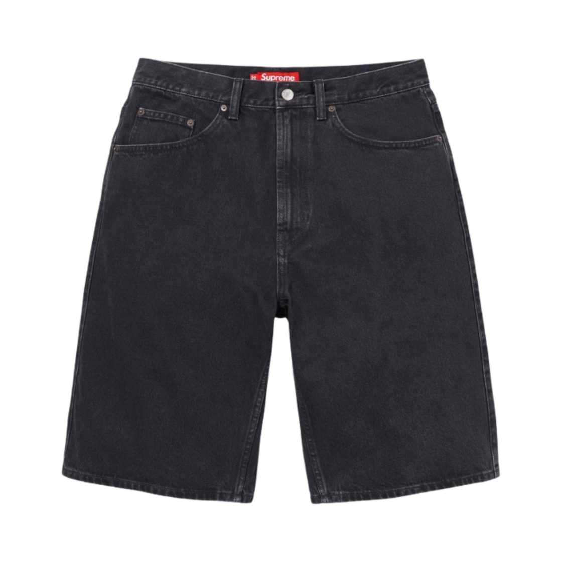 슈프림 배기 데님 쇼츠 블랙 - 24SS(Supreme Baggy Denim Short Black - 24SS)