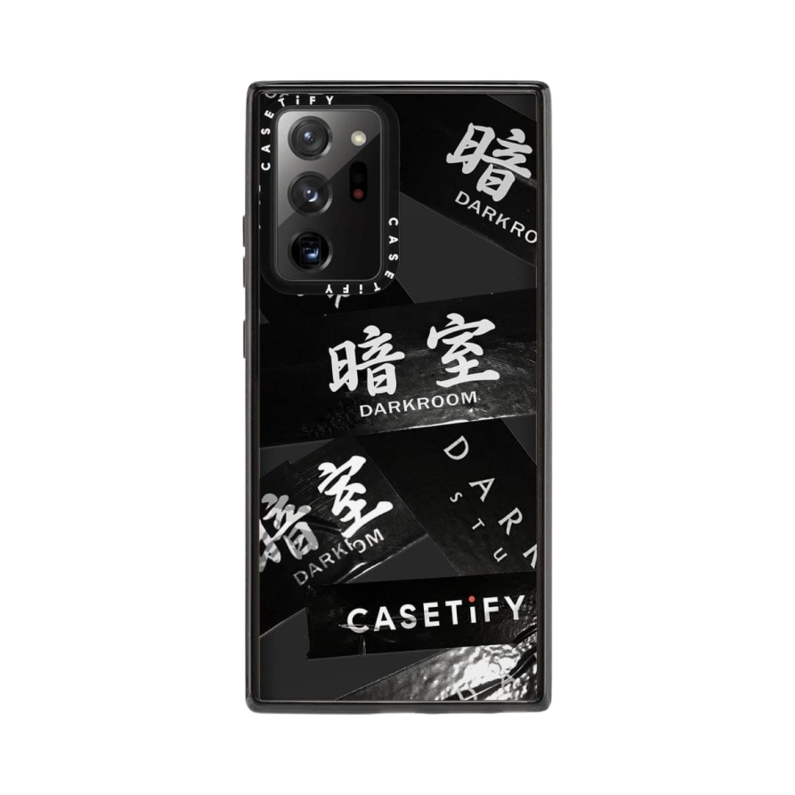 케이스티파이 x 다크룸 스튜디오 테이프 임팩트 갤럭시 케이스 클리어 블랙