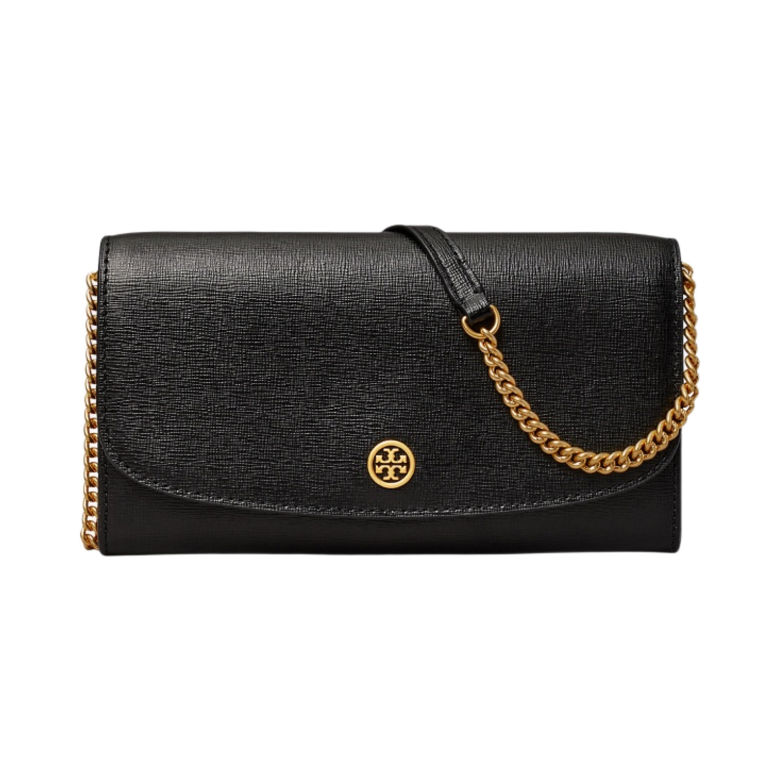 137152-001 Tory Burch Robinson Chain Wallet Black