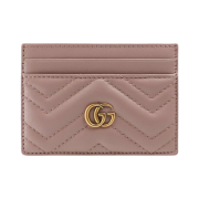 Gucci GG Marmont Card Case Dusty Pink