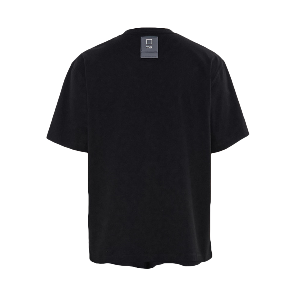 우영미 코튼 레더 패치 티셔츠 블랙 - 23SS(Wooyoungmi Cotton Leather Patch T-Shirt Black - 23SS) - 2