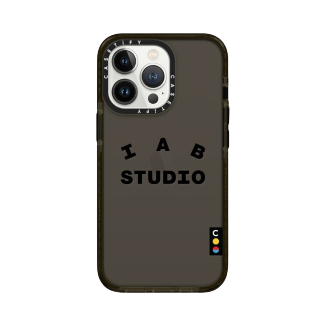 케이스티파이 x 아이앱 스튜디오 아이폰 블랙 로고 임팩트 케이스 블랙(Casetify x IAB Studio iPhone Black Logo Impact Case Black)