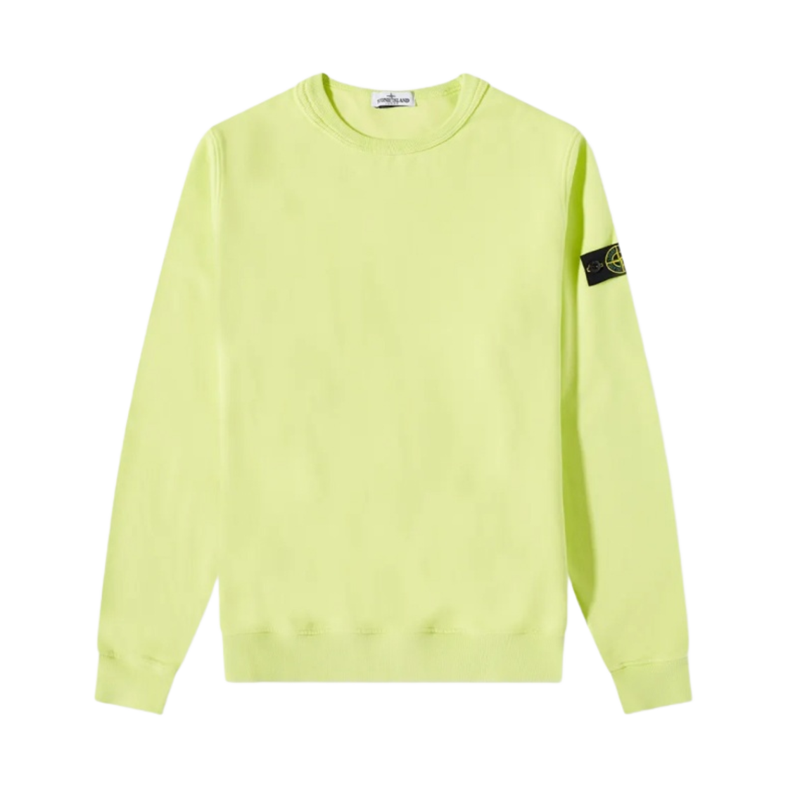 (키즈) 스톤 아일랜드 61340 코튼 플리스 크루넥 스웨트셔츠 레몬 - 22FW((Kids) Stone Island 61340 Cotton Fleece Crewneck Sweatshirt Lemon - 22FW) - 1