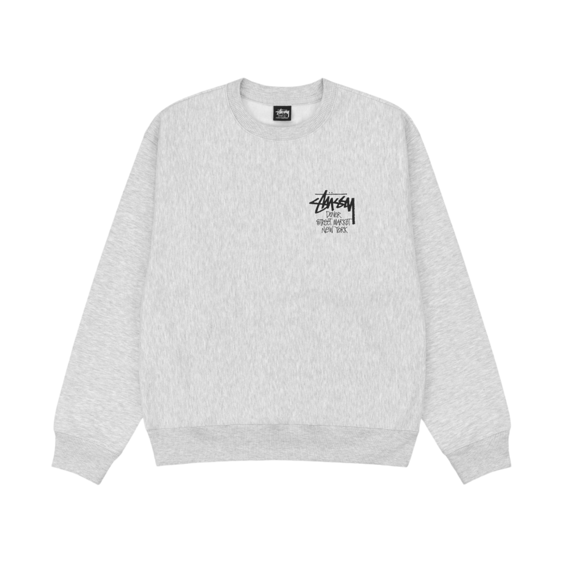 스투시 스탁 도버 스트리트 마켓 뉴욕 크루넥 애쉬 헤더 2023(Stussy Stock DSM New York Crew Ash Heather 2023) - 2