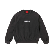 Supreme Washed Box Logo Crewneck Black - 25SS