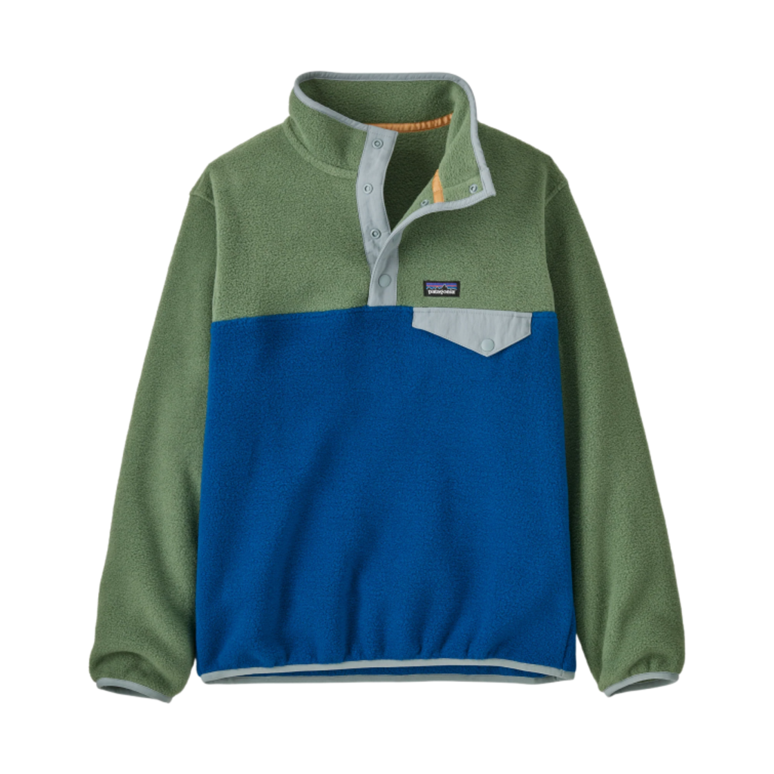 (키즈) 파타고니아 라이트웨이트 신칠라 스냅-T 플리스 풀오버 엔드리스 블루((Kids) Patagonia Lightweight Synchilla Snap-T Fleece Pullover Endless Blue) - 1