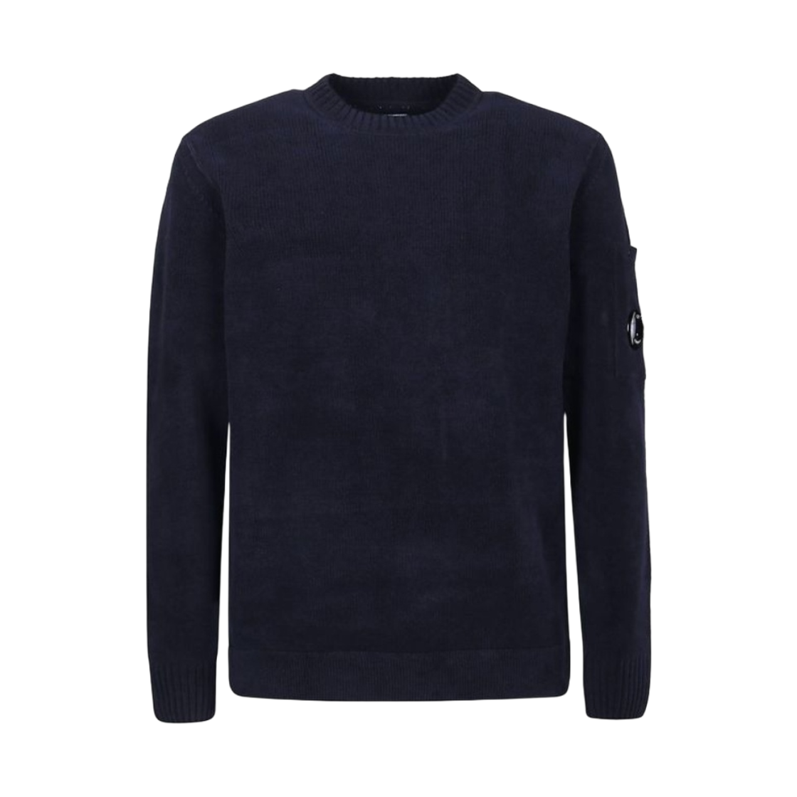 C.P. 컴퍼니 셔닐 코튼 크루넥 니트 네이비 - 22SS(C.P. Company Chenille Cotton Crewneck Knit Navy - 22SS) - 1