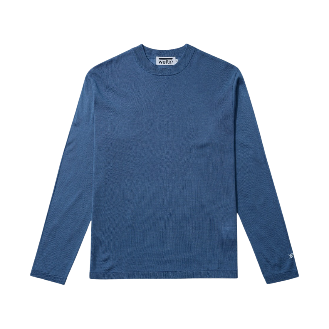 웨프트07 라이트 라운드 니트 블루(Weft07 Light Round Knit Blue)