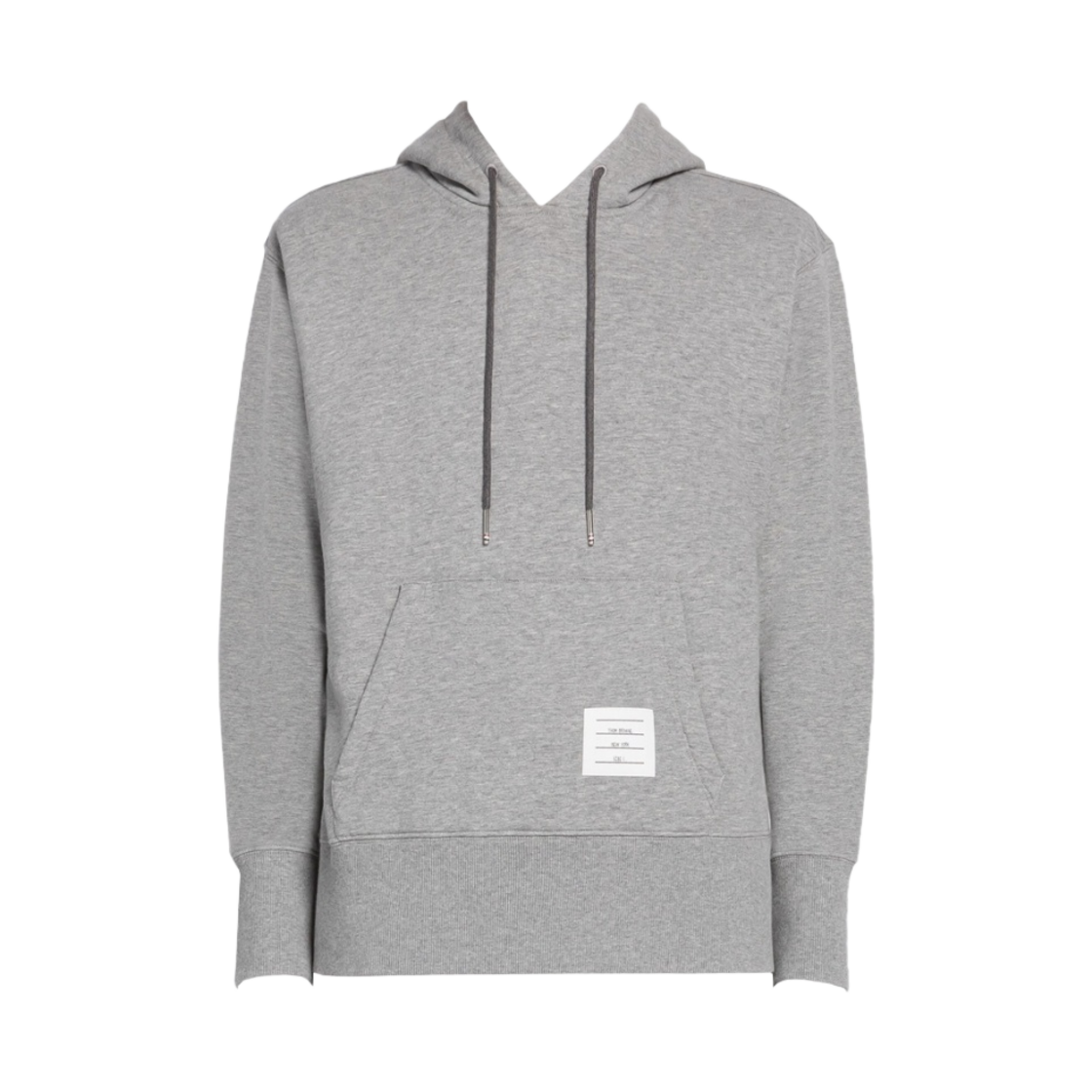 톰브라운 브러쉬드 루프백 풀오버 후드 미디움 그레이(Thom Browne Brushed Loopback Pullover Hoodie Medium Grey) - 1