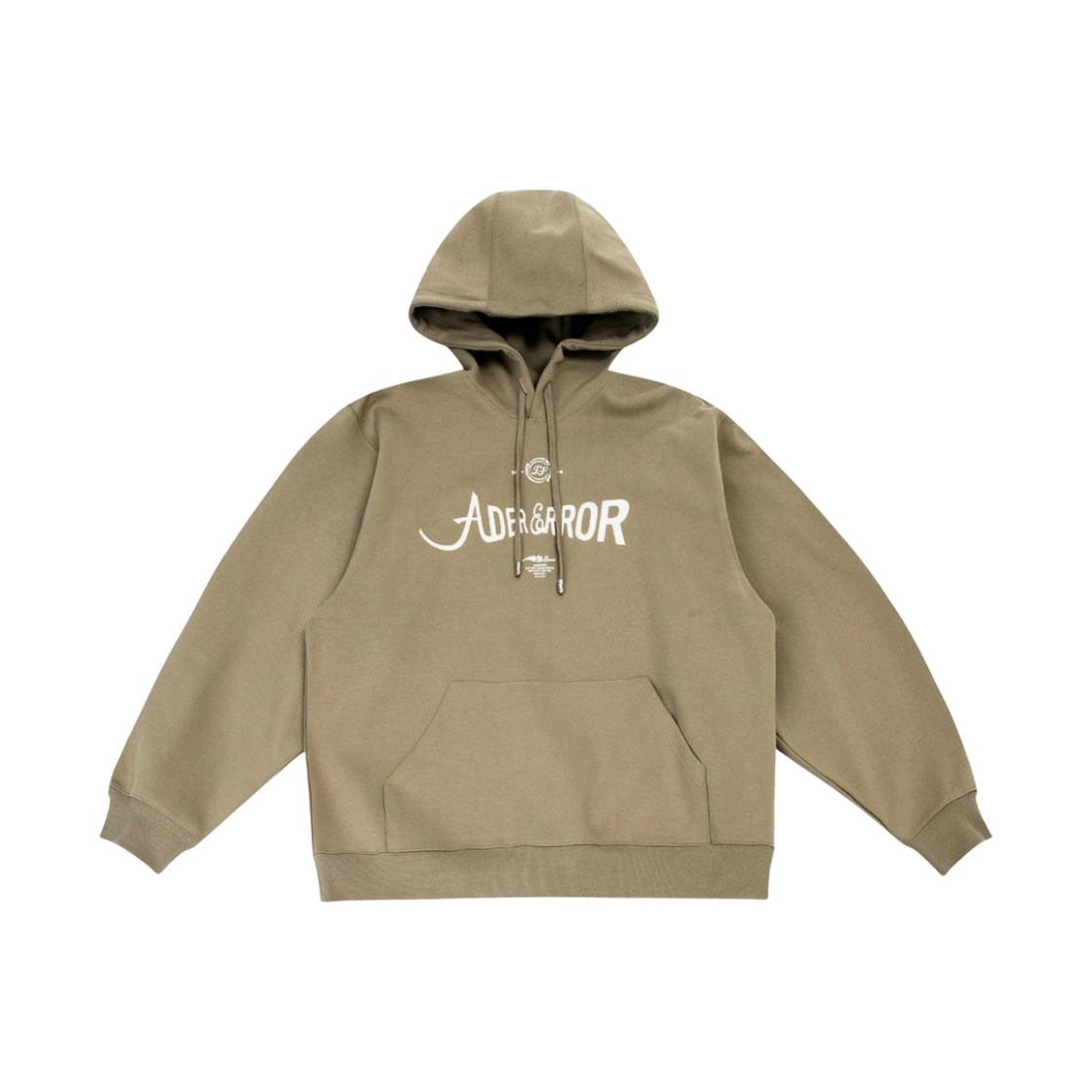 ADER ERRORフード Verif logo hoodie Beige ADER ERRORフード Verif logo hoodie Beige