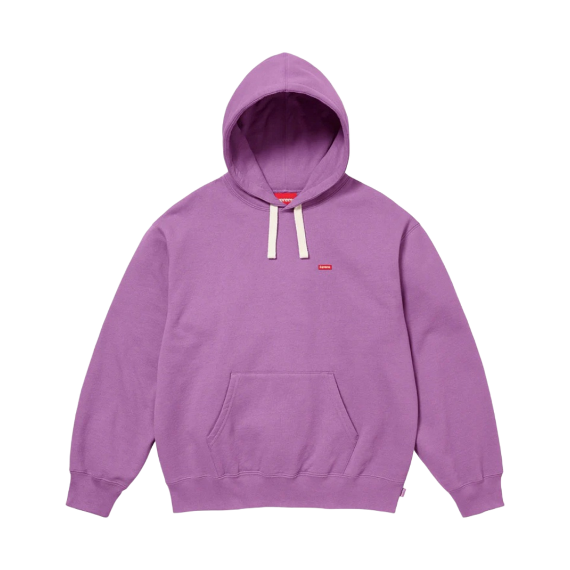 - Supreme Small Box Drawcord Hooded Sweatshirt Purple - 23FW