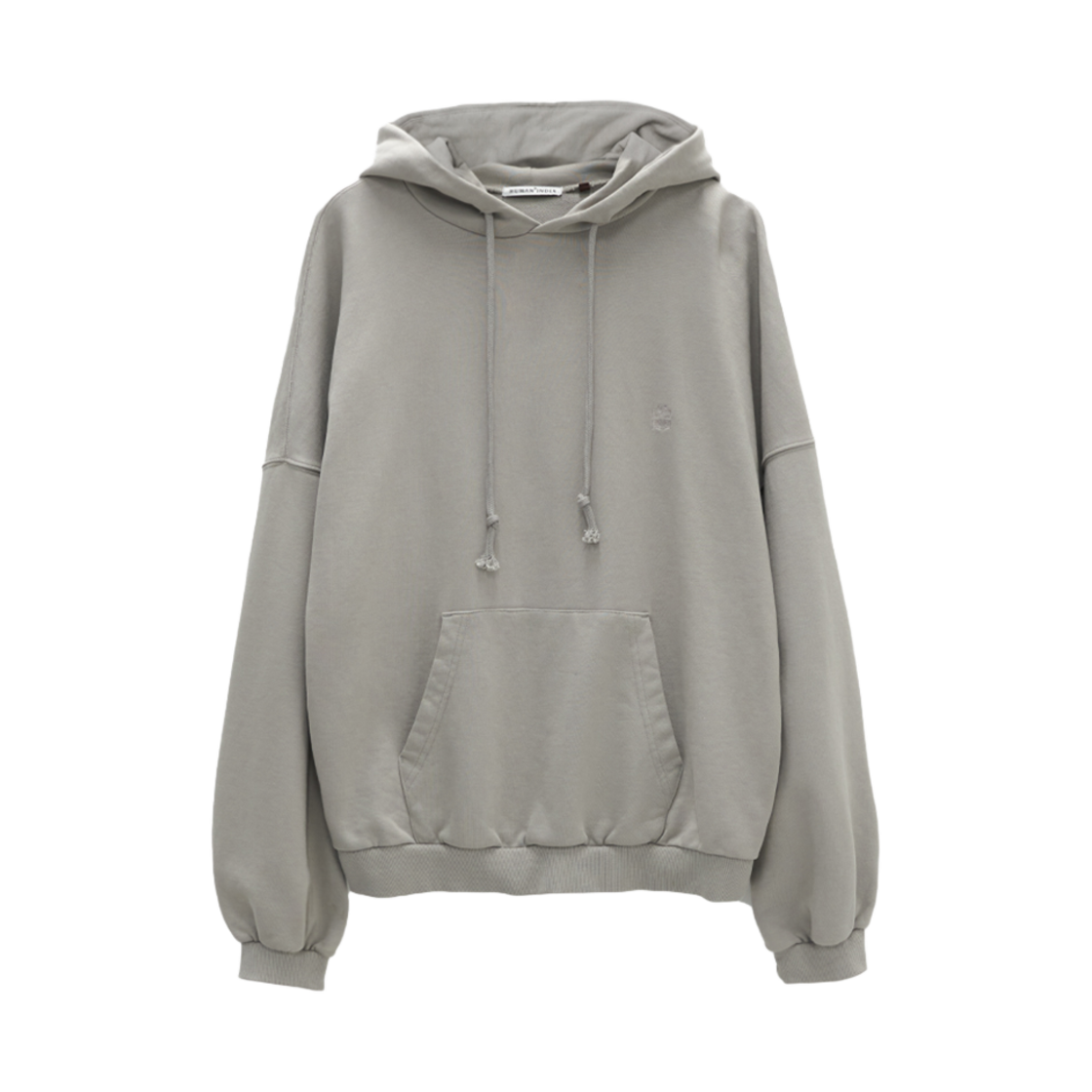 HM4EHD0600AD Polyteru Human Index Human Loosed Sweat Hoodie Gray Beige