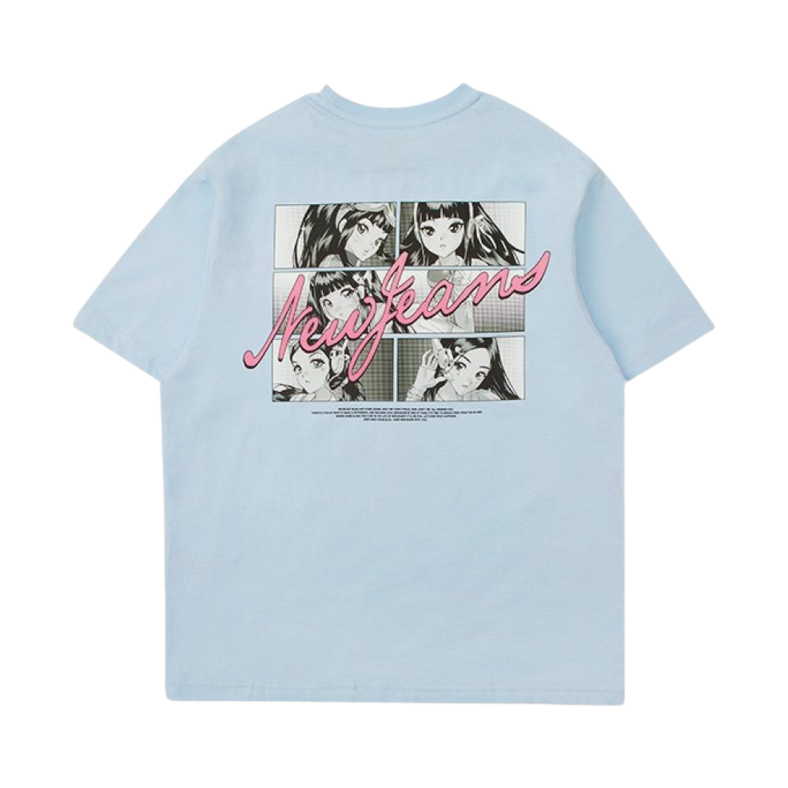 - NewJeans Get Up Short Sleeve T-Shirt Blue