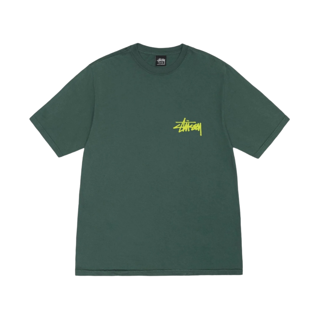 스투시 올드 폰 피그먼트 다이드 티셔츠 포레스트(Stussy Old Phone Pigment Dyed T-Shirt Forest) - 2
