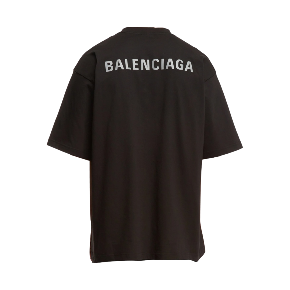 발렌시아가 미디움 핏 백로고 티셔츠 블랙(Balenciaga Medium Fit Back Logo T-Shirt Black) - 1