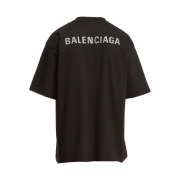 Balenciaga Medium Fit Back Logo T-Shirt Black
