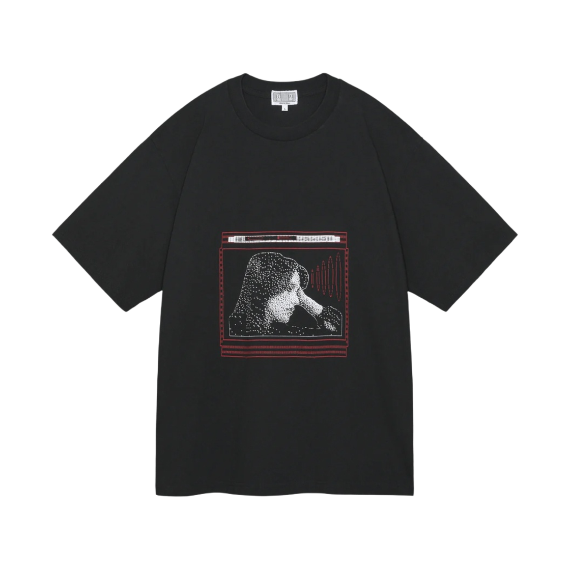 카브엠트 워시드 픽셀 플레임 티셔츠 블랙 - 24FW(Cav Empt Washed Pixel Flame T-Shirt Black - 24FW)