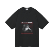 Cav Empt Washed Pixel Flame T-Shirt Black - 24FW