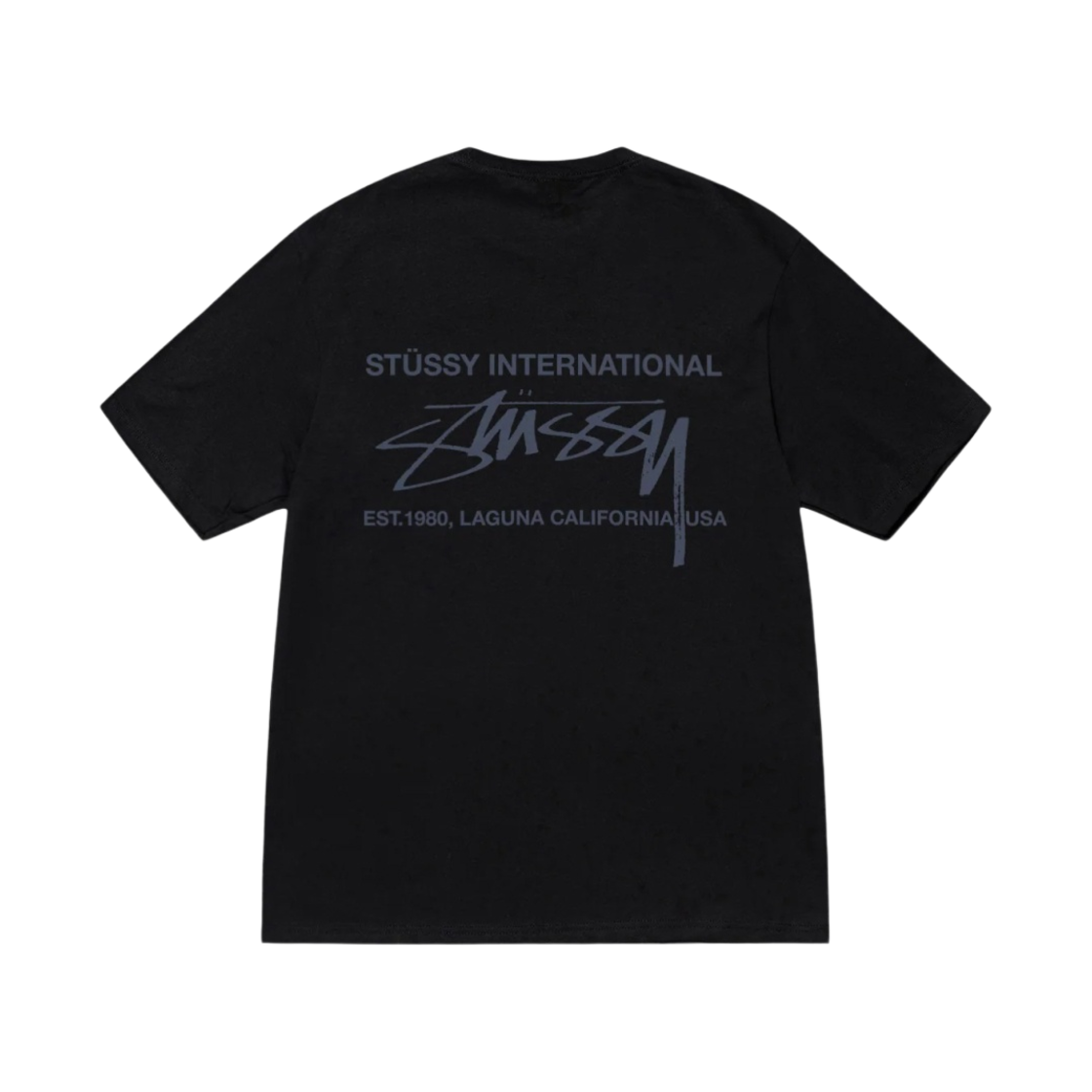 스투시 스무스 인터내셔널 티셔츠 블랙